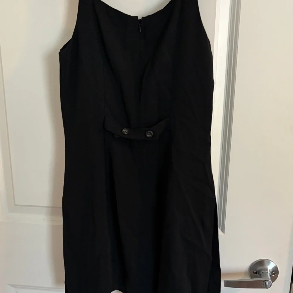 Banana Republic Black Sleeveless Romper | Wide Strap Back Zip - Picture 4 of 5